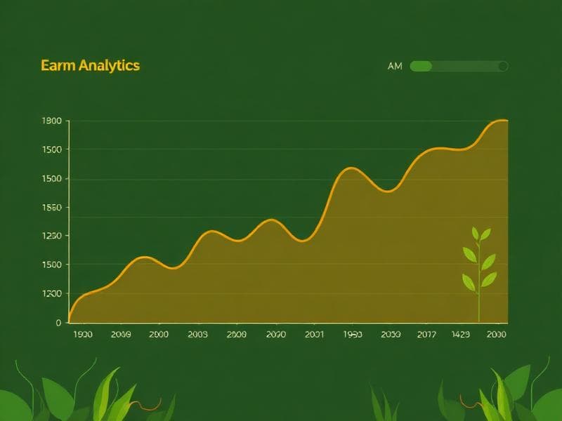 Farm Analytics Dashboard showing historical insights and data trends